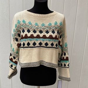 NWT GOODNIGHT MACAROON cropped knitted sweater
